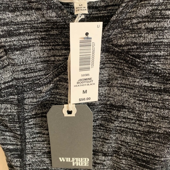 Dark Grey Aritzia Wilfred Free Jasmine Bodysuit - Picture 6 of 6